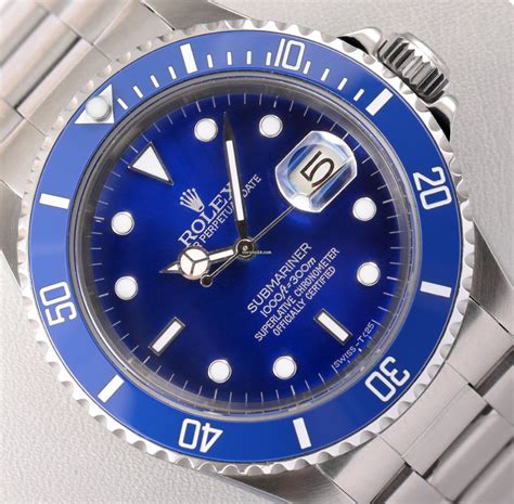 rolex blue face submariner price|Rolex Submariner blue dial bezel.